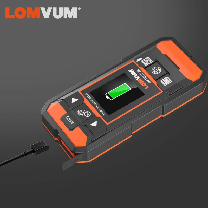 

Металлоискатель LOMVUM детектор электропроводки, цифровой лазерный дальномер, настенный сканер, Проволочный Кабель, металлический Шпилька, и...