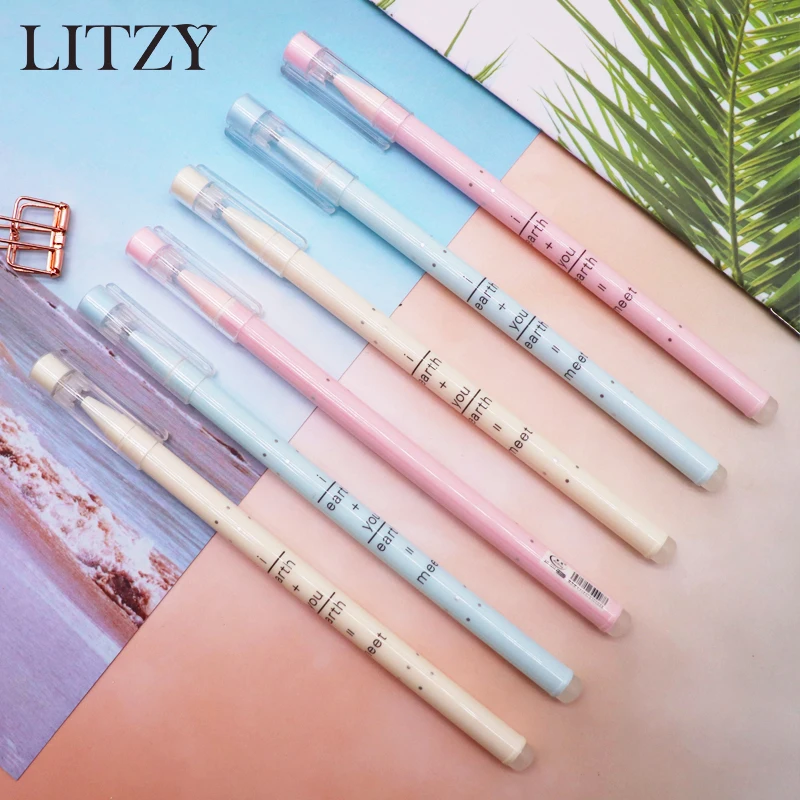 3/6 шт./компл. стираемая гелевая ручка моющаяся стержень со стираемыми чернилами 0