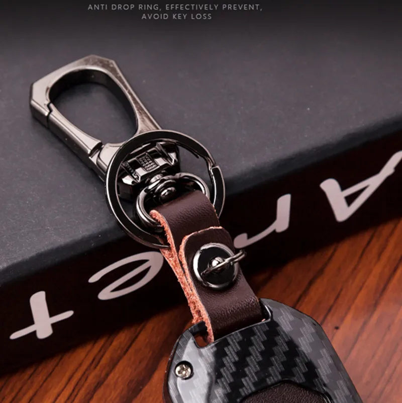 Автомобильный Брелок чехол для дистанционного ключа из углеродного волокна