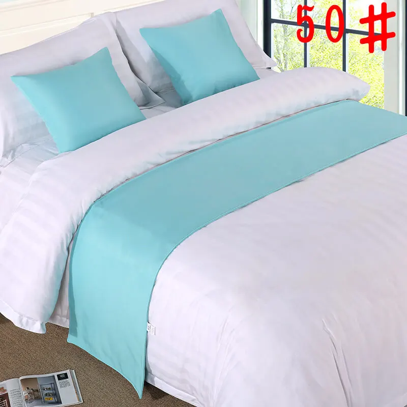 Роскошный Твердый комплект постельного бегуна для гостиницы шарф протектор