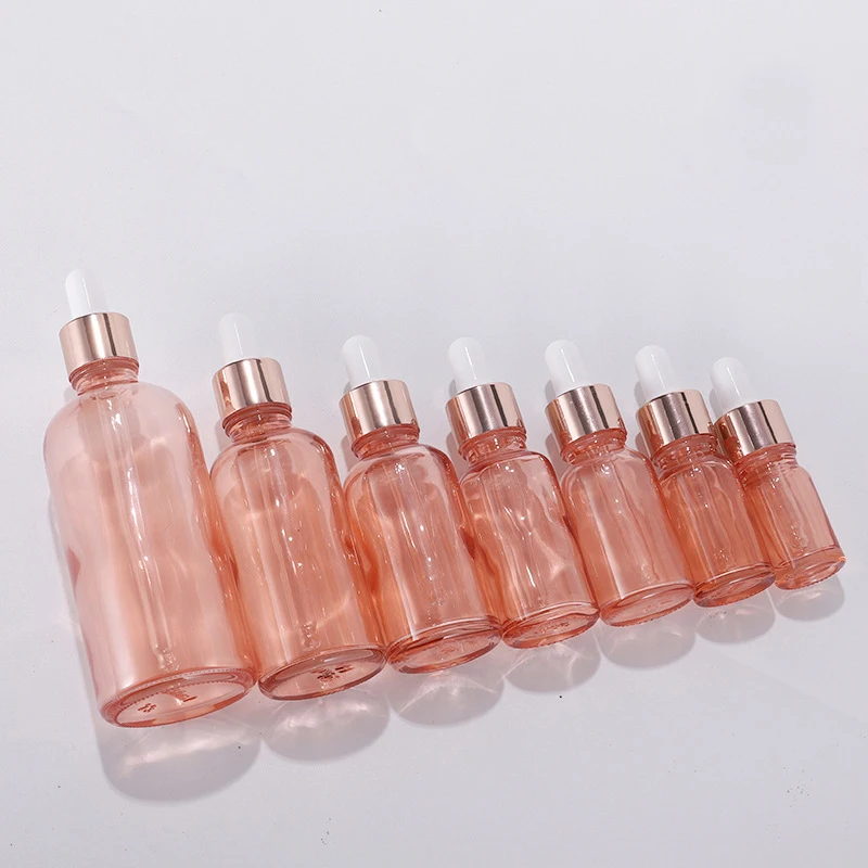 

10 Pack Glass Dropper Bottle With Pipettes 5ml 10ml 15ml 30ml 50ml Sample Glass Cosmetic Bottle Containers for Beauty Oil Mix