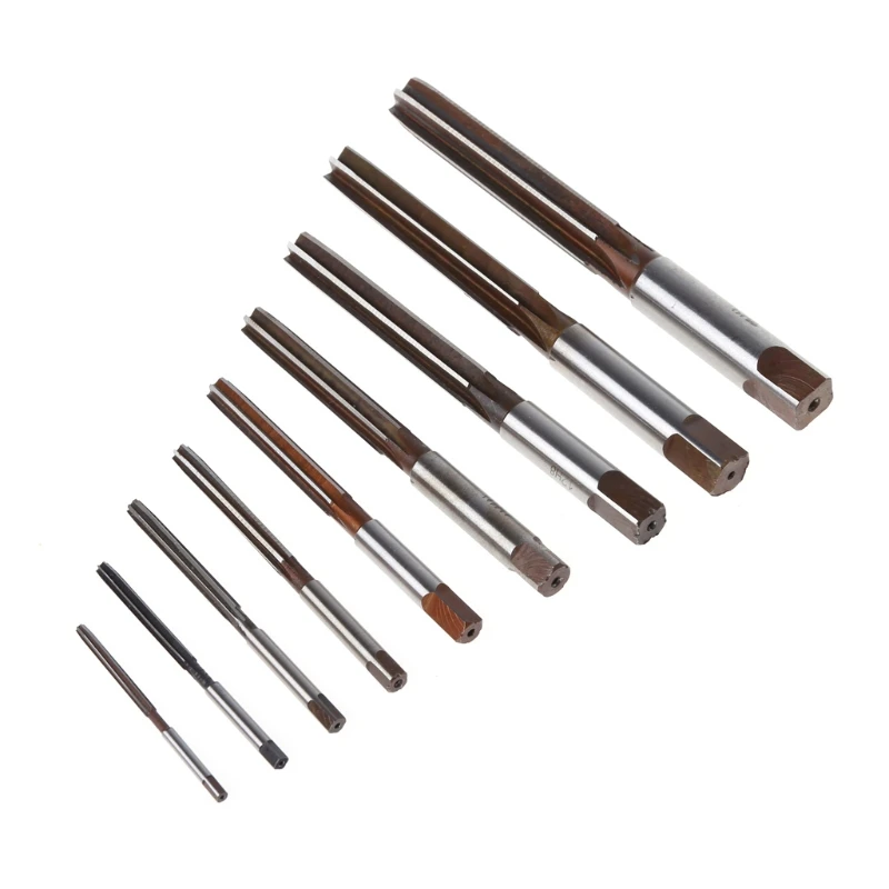 

9pcs 3mm-16mm H8 Chucking Cutter Straight Shank HSS Machine Hand Reamers