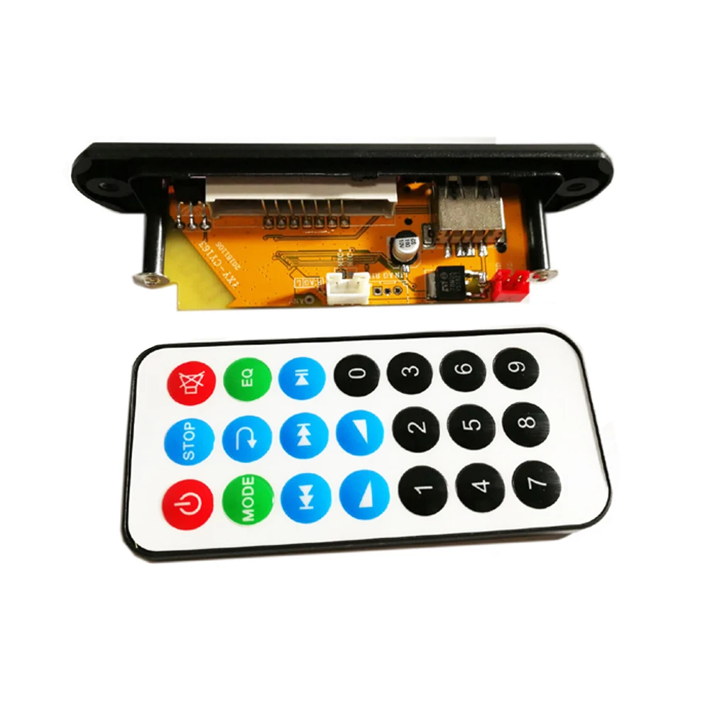 Tenghong MP3 декодер плата Bluetooth 4 2 DC5V 9V 12V Аудио декодирующий модуль APE FLAC WMA WAV TF радио USB