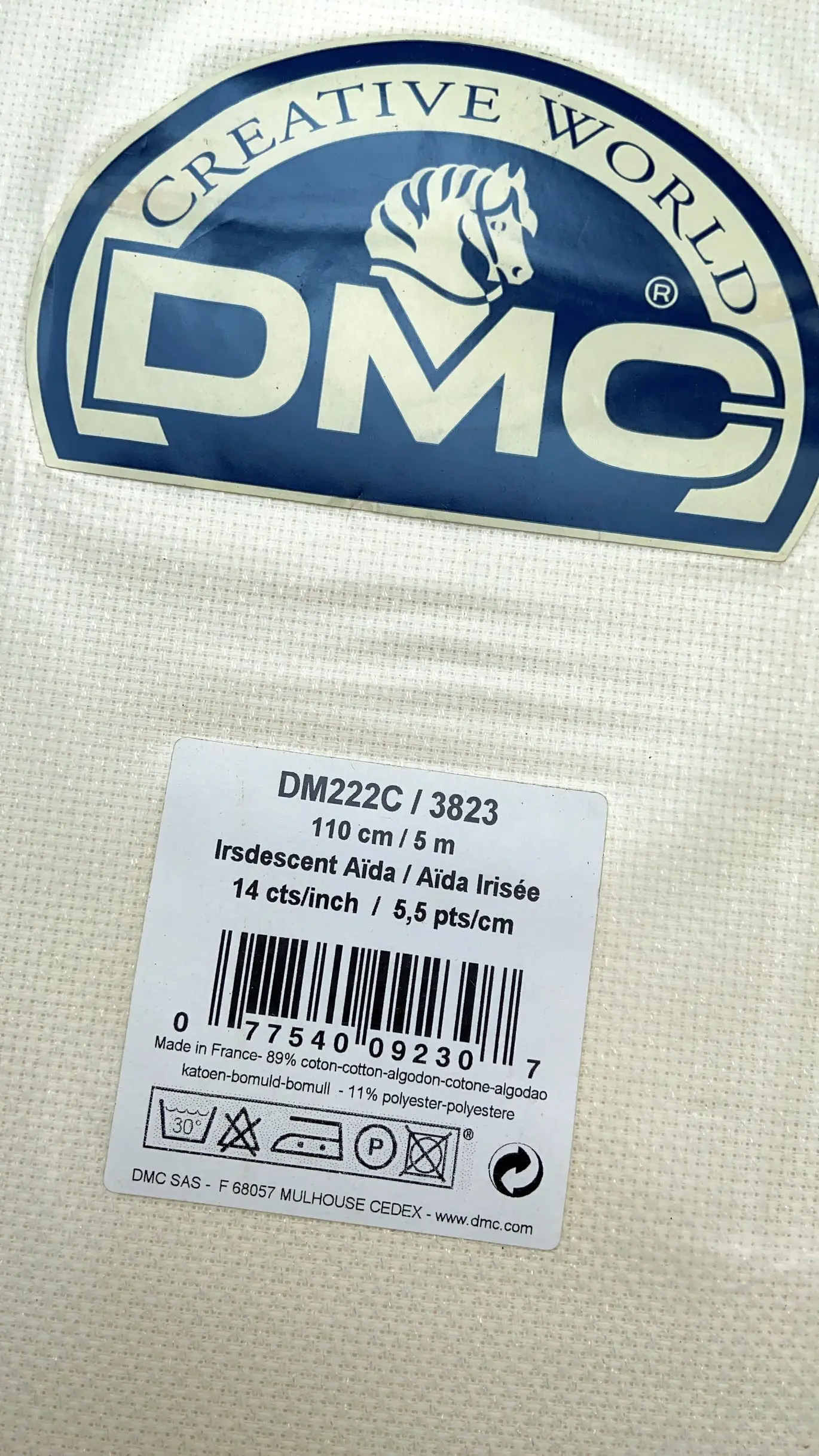 DMC ткань/aida сток 100% хлопок 14CT 30*30 см вышивка крестиком Аида холст ткань 25 цветов на