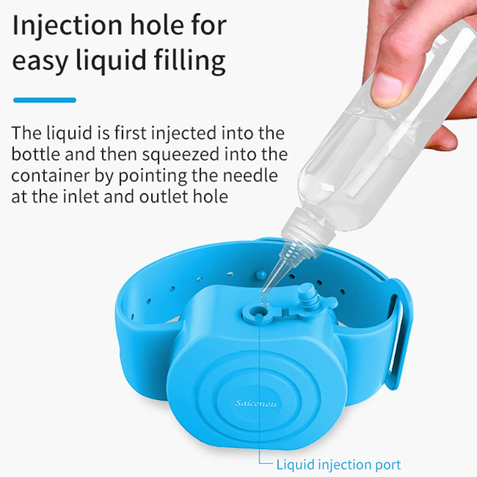 Для взрослых и детей для дезинфекции рук дозирования Портативный браслет ручной