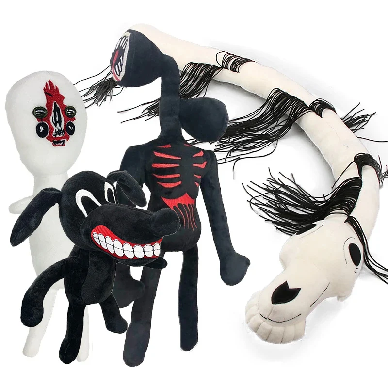 

Плюшевая игрушка, сирена 13,8 дюйма, длинная лошадь, черно-белая, сиреневая набивная кукла, фигурки героев ужасов, SCP 173, пегатины, плюшевая игру...