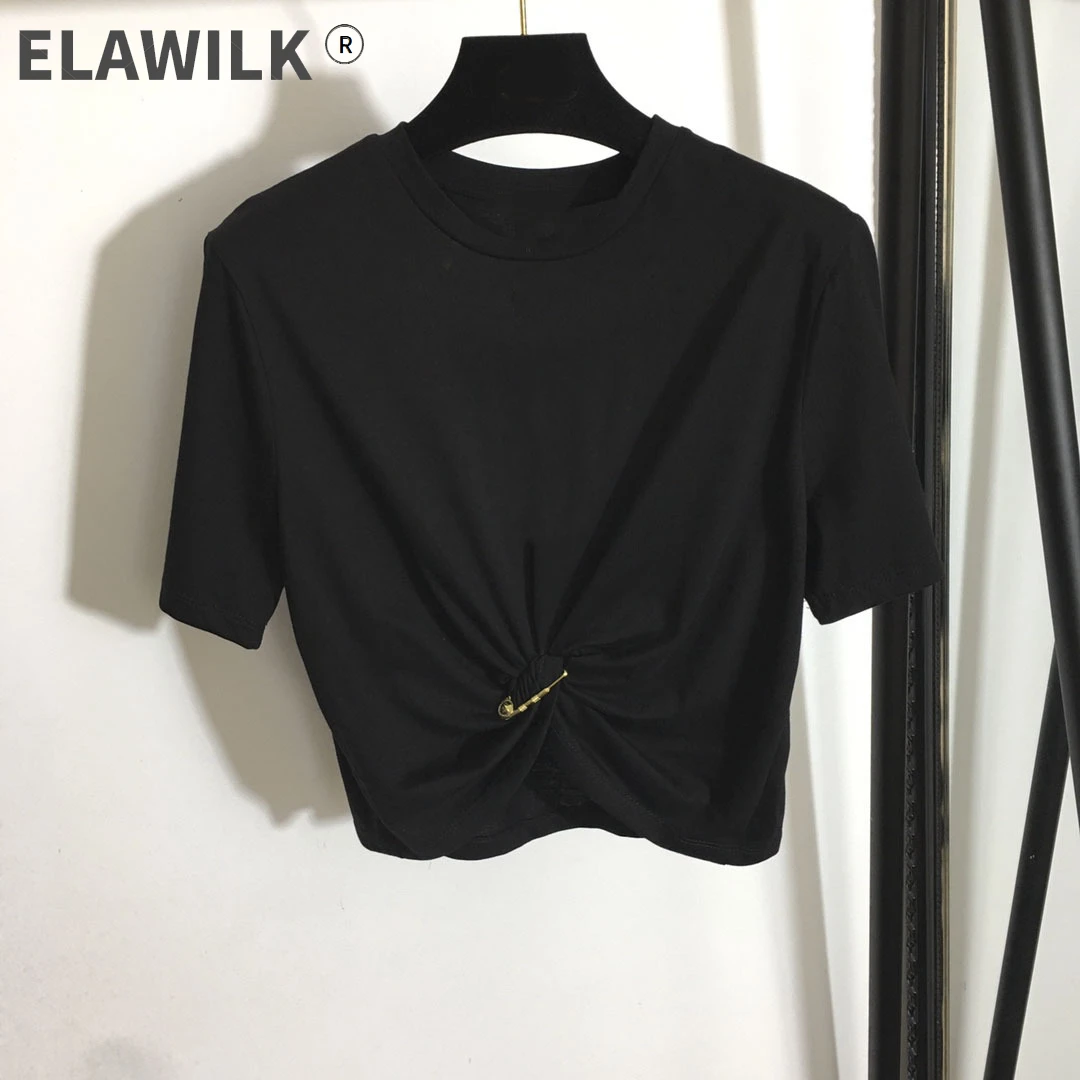 

Summer 2021 Fashion Women's High quality Short T-Shirts Top B877