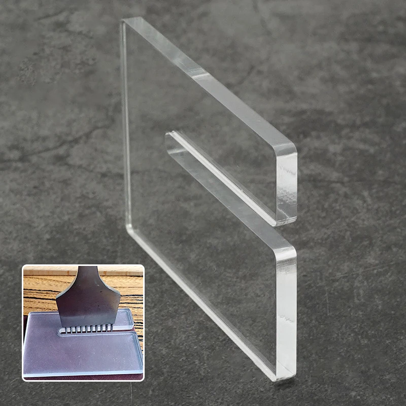 Креативный кожанный перфоратор акриловая линейка для вытягивания кожаного