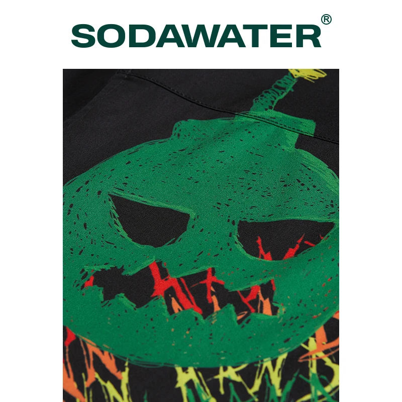

SODAWATER Funny Graphic Shirts Male Digital Printing Hawaiian Shirt Men Streetwear Summer Stylish Oversized Hip Hop Shirt Teens