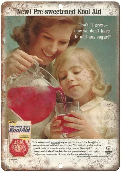 

KoolAid Fruit Drink Tin Sign art wall decoration,vintage aluminum retro metal sign