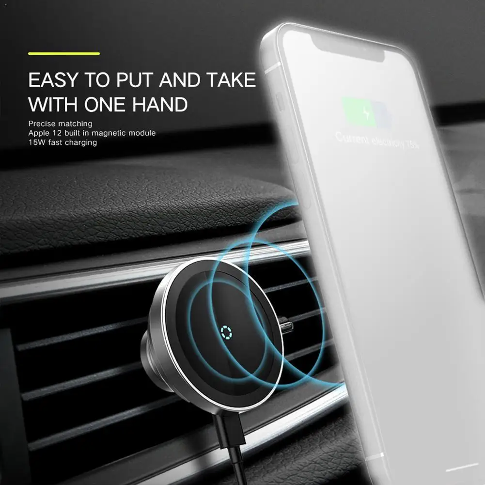 

Fast Car Charger Wireless Charger Magnetic Car Holder Quick For iPhone For Sunsang Car Charging Charger Wireless Z1T0