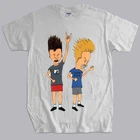 Мужская футболка, Подарочные топы, Beavis and ButtHead Hard Rock, для вечеринок, ТВ-шоу, Мужская черная футболка, свободные топы, teeshirt