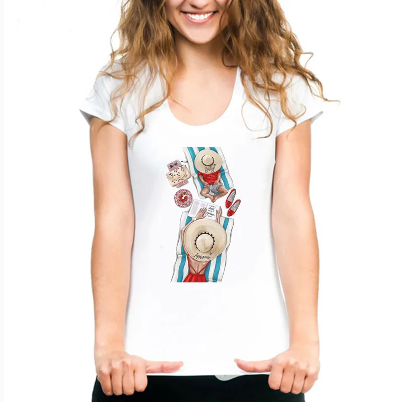 

Fun Fashion Super Mom T-Shirt Short Sleeve O-Neck Summer Tops DZA157