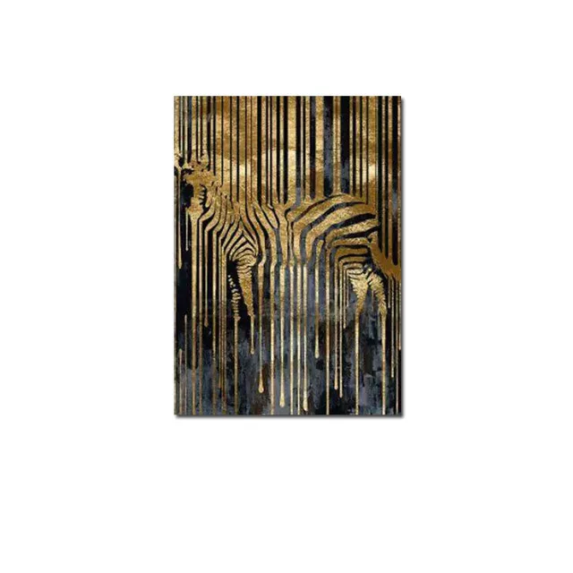 

Golden animal abstract art Decorative paintings Canvas Painting Living Room Corridor Office Home Decoration Mural