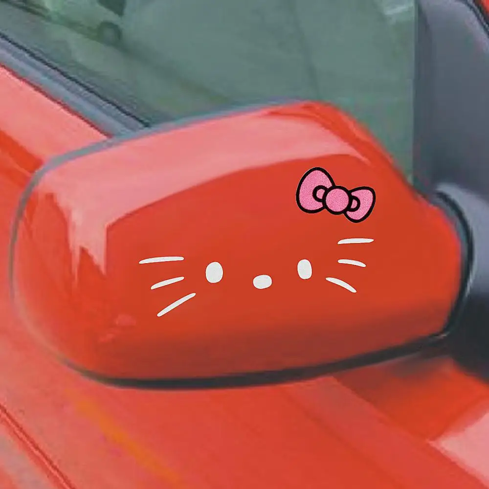 1 пара hello kitty зеркало заднего вида автомобиля Kawayi Наклейка Стайлинг для автомобиля ноутбука Ipad мебель Прекрасный милый Декор стикер s