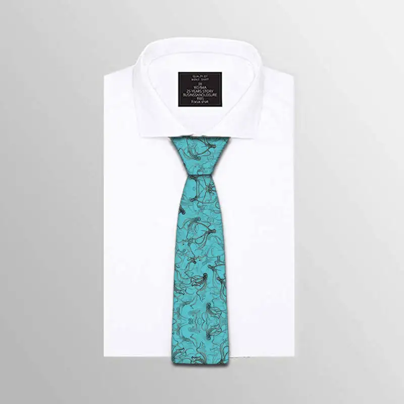 Модные Разноцветные квадратные цифровые стандартные широкие новые галстуки для