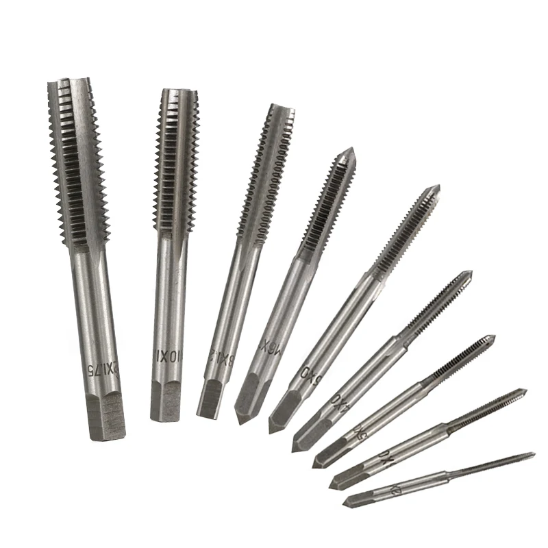 XCAN 1 шт. M3/M4/M5/M6/M7/M8/M10/M12/M14 Метчик с правой резьбой HSS метрический ручной кран Прямой
