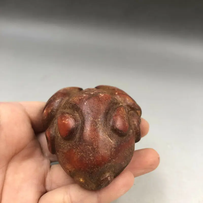 Неолитический век из китая старое хуншанская культура нефритовый резной кулон в