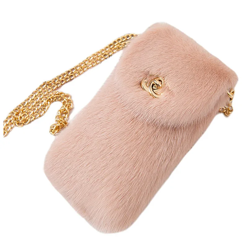 

2022 Women's Bag Trends Mink Fur Phone Bags Women's Messenger Bags Luxury Designer Bags Ladies Handbags Designer Bags Handbags