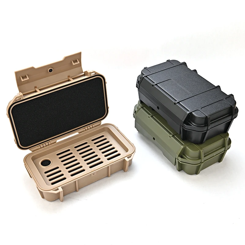 

3 Types Solid Outdoor Pressure-Proof Waterproof Survival Storage Box Container Storage Airtight Case Utensil