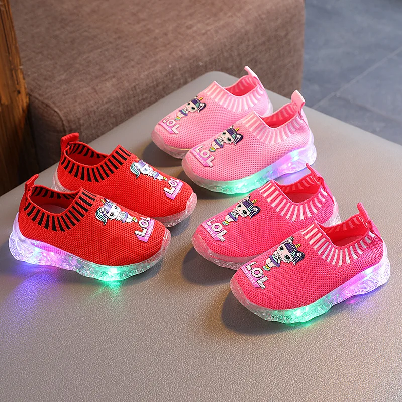 

2020 весна и осень в Корейском стиле, одежда для отдыха, для мальчиков и девочек, светильник спортивная обувь; Нижнее белье с рисунком из мульт...