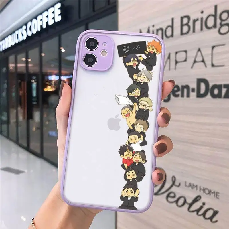 

Oya Haikyuu Japan Anime luxury Phone Cases funda matte transparent For iphone 7 8 11 12 plus mini x xs xr pro max cover