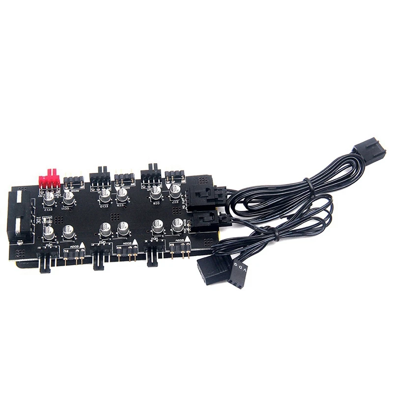 IDE/SATA 1 6 способов PWM/ARGB HUB порты 4Pin охлаждающий разветвитель вентилятора кабель PC