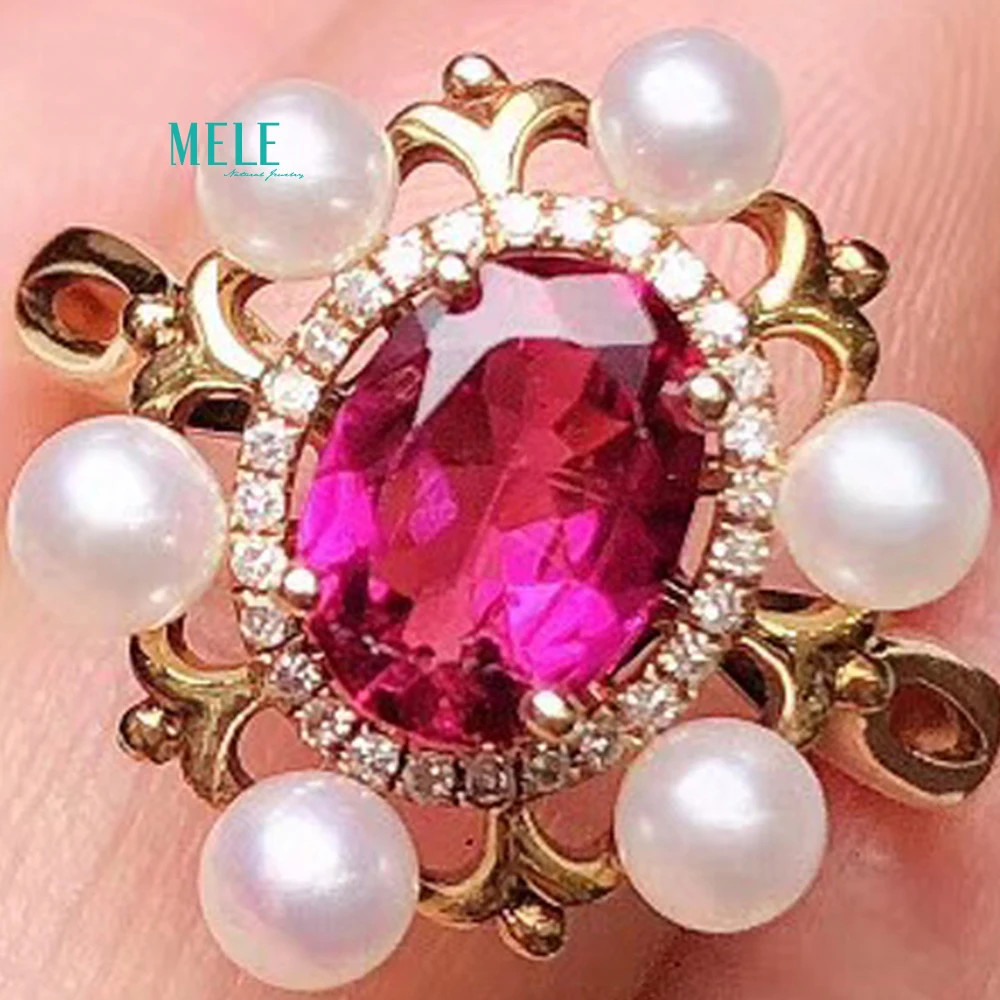 18k золото инкрустация кольцо из натурального турмалина популяции Вес 3 5 г