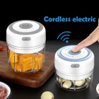 Новинка 2021, электрическая давилка чеснока, Кухонный комбайн, электрическая мини-шлифовальная машина с USB-зарядкой для закрепления чеснока, имбиря, свежего Чили-блендера