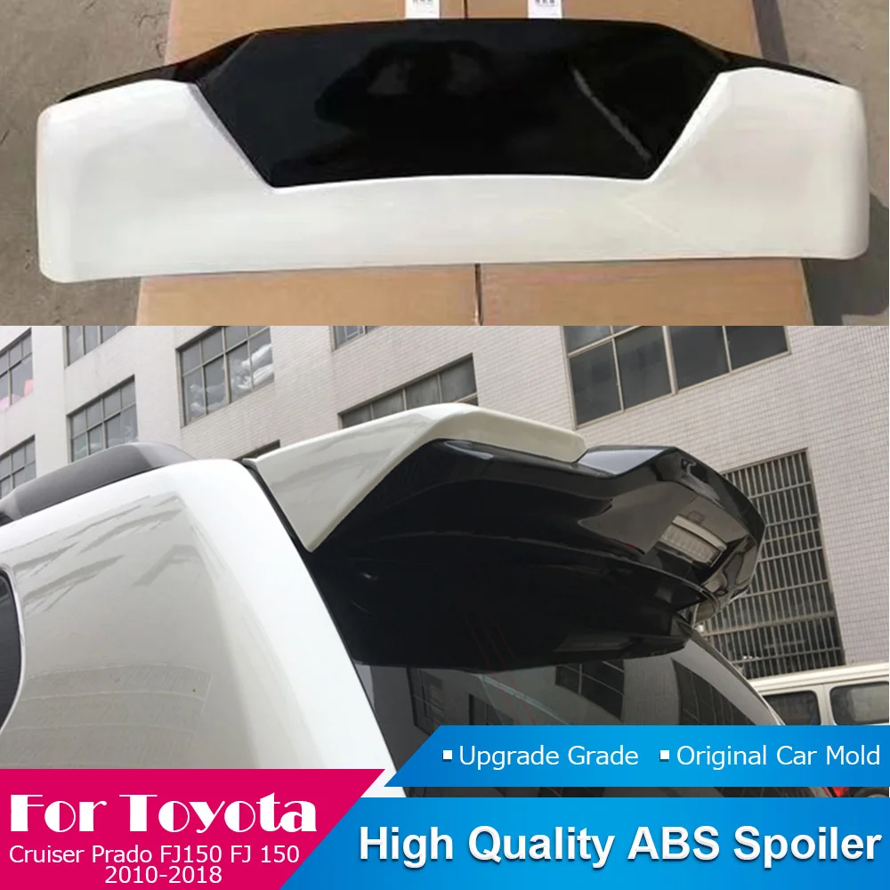 2010 до 2018 для Toyota Cruiser Prado FJ150 FJ 150 ABS пластик черный белый цвет спойлер задний