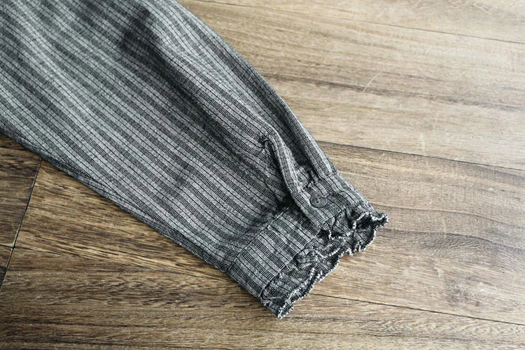 Новинка 7323 Весенняя женская рубашка литературный гофрированный воротник