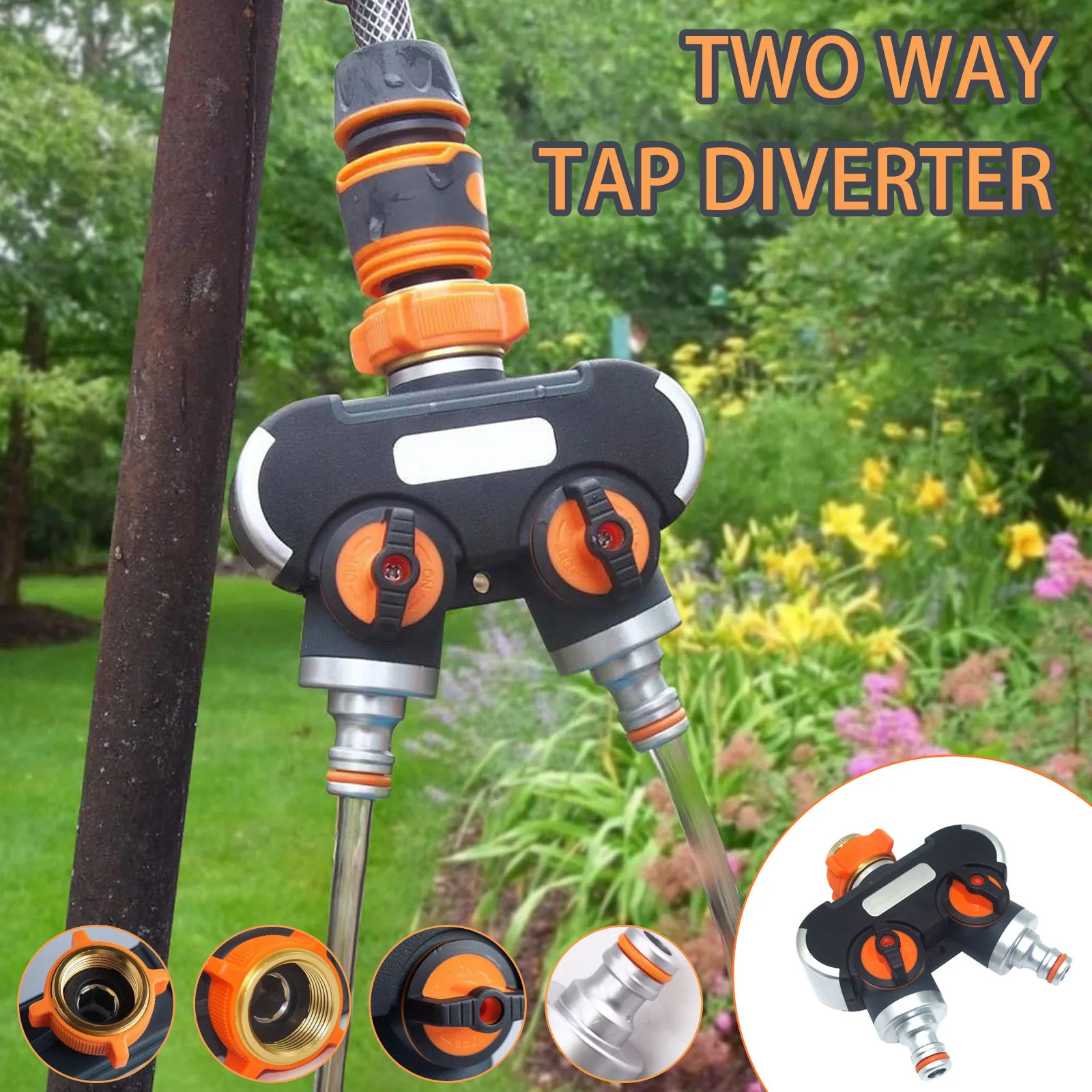 

Garden Irrigation Garden Watering One Through Two Faucet Diverter Faucet Gardening Accesories Ducha Jardin Exterior Под Система