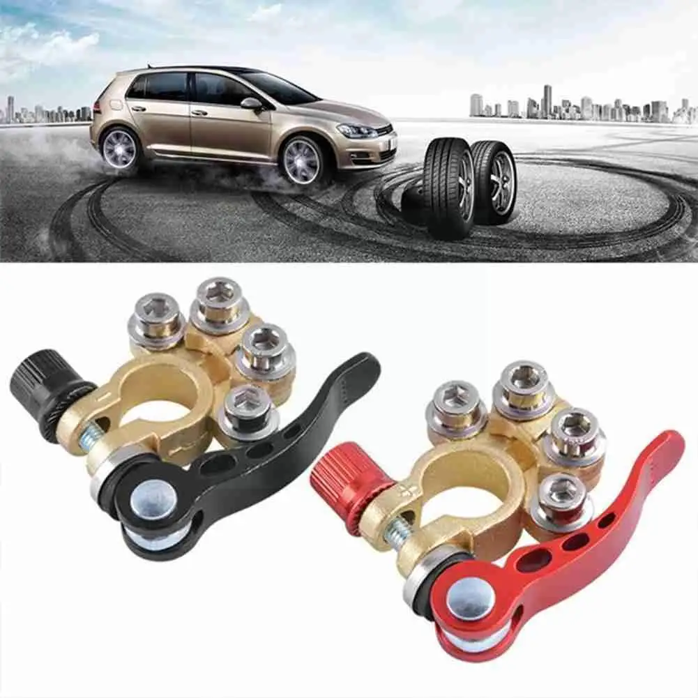 

Quick Disconnect Battery Terminal Brass Cable Post Shut-Off UTV Tractor Terminal Truck Protection Battery For Connector