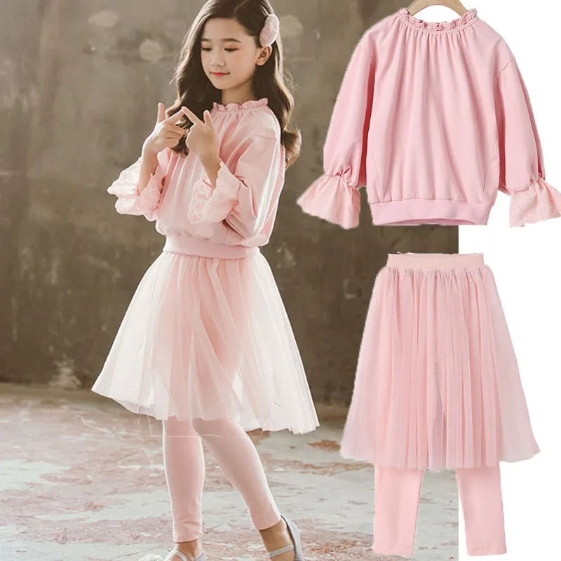 Школьная одежда для девочек осенний спортивный костюм подростков комплект из 2