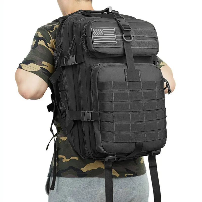 

Военный рюкзак 3P для мужчин, водонепроницаемая вместительная Спортивная уличная сумка, тактический ранец Molle для походов, кемпинга, охоты, 50...