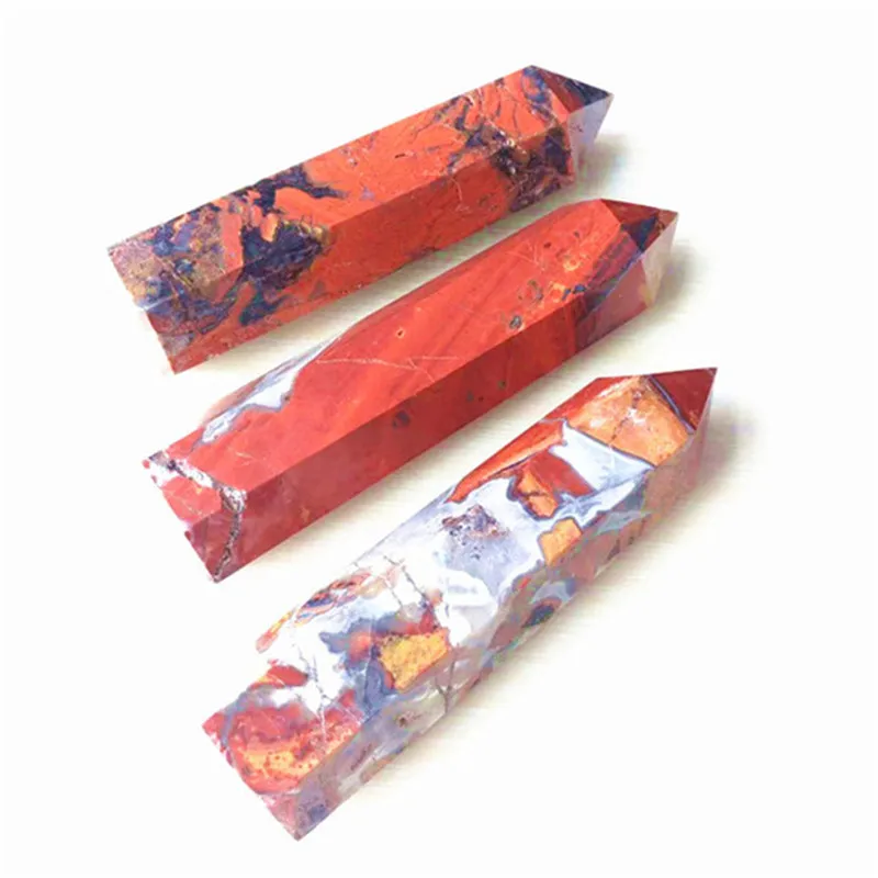 

Natural Carved Red Agate Wand Point Crystal Healing Stones For Home Decor