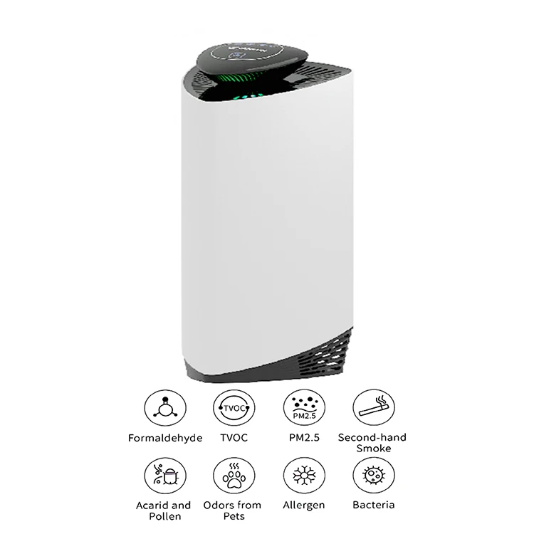 

50%Off Smart Home Car Touch Button Low Noise Negative Portable Desktop Anion Air Purifier