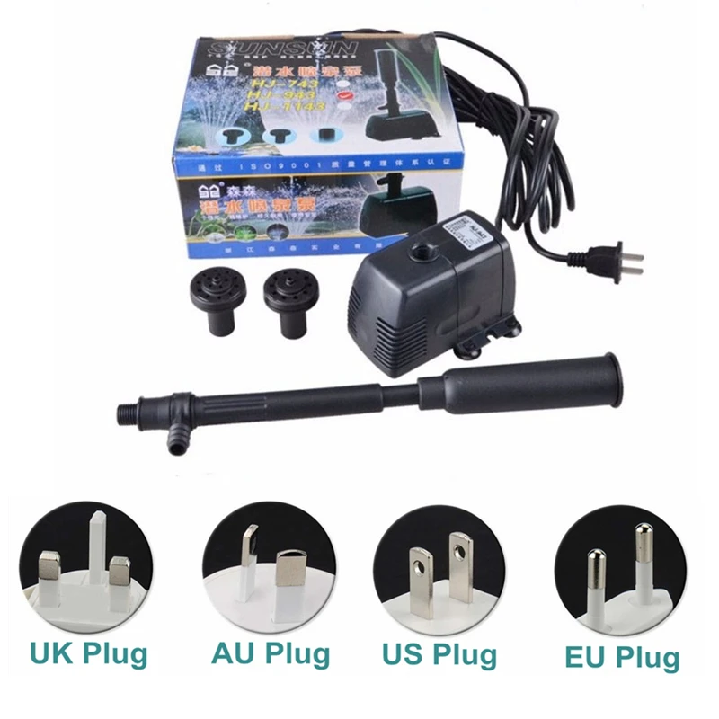 Погружной насос для аквариума и фонтана 220 В|Воздушные насосы аксессуары| |
