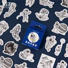 Декоративные Канцелярские наклейки Вселенная интерстеллярные астронавты, наклейки для скрапбукинга, наклейки сделай сам, дневник, альбом, Стик, этикетка