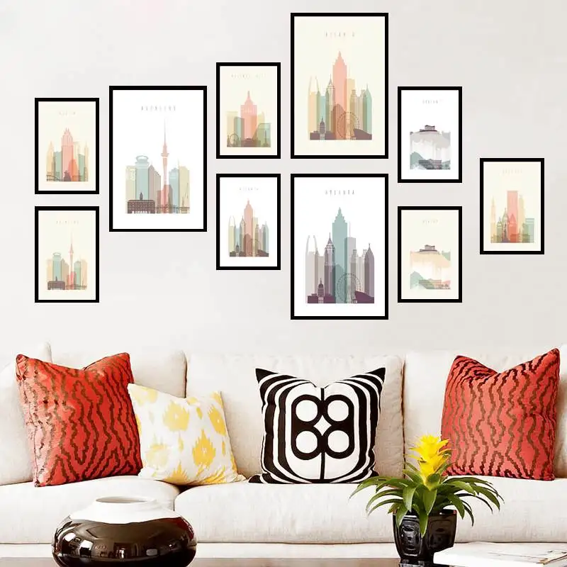 Antwerp poster Antwerp skyline Belgium city Travel gift Posters for Room Aesthetic