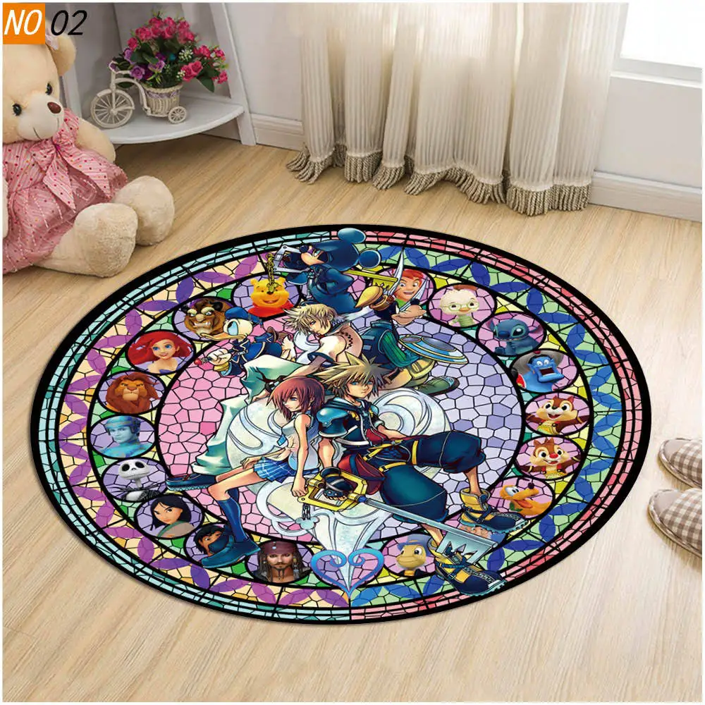 Детская комната мультяшный напольный ковер сердце королевы стеклянный дверь