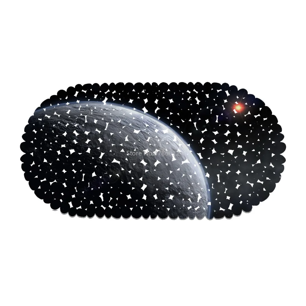 

Celestial Planet Map Balcony Bathroom Mat Hydrophobic Anti-skid Door Mat Swimming Pool Public Place Non-slip Mat