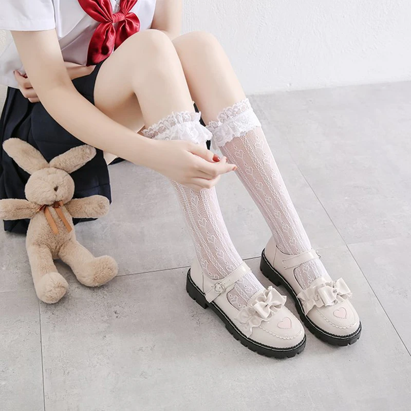 Туфли Мэри Джейн с бантом милые однотонные круглым носком на плоской подошве