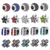 2pcslot new arrival crystal gift box charms beads fits brand bracelets for women kids christmas jewelry gift making
