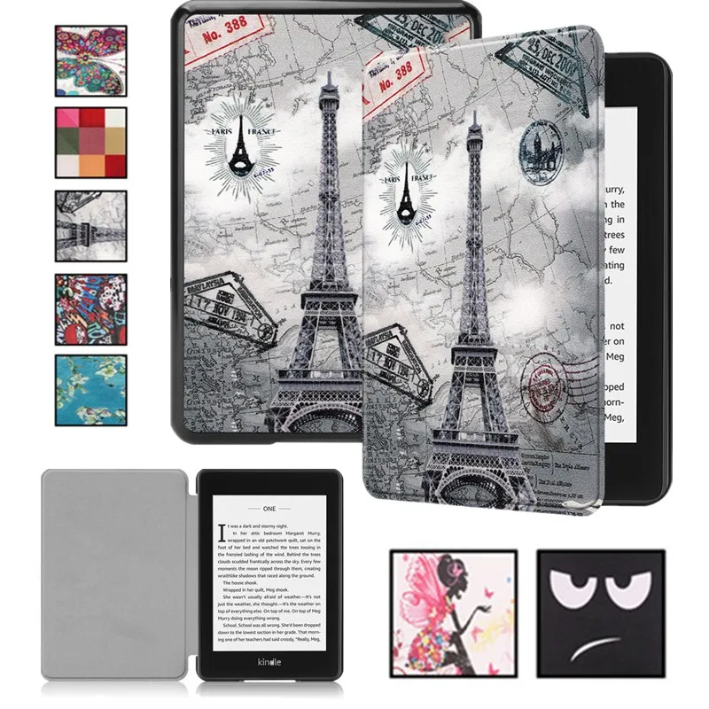 Чехол для Kindle Paperwhite4 2018 Оригинальный чехол с принтом бабочки и милой девочки