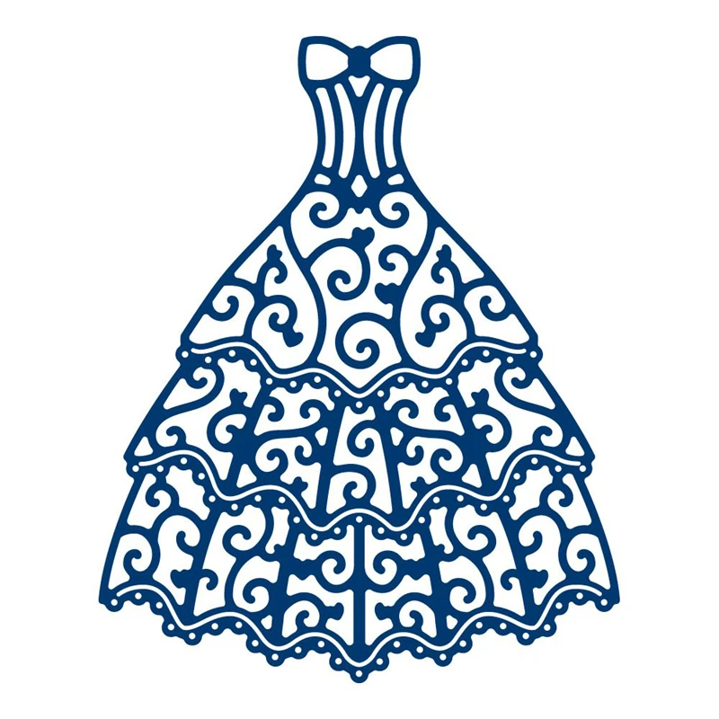 YaMinSanNiO платье металлические режущие штампы для скрапбукинга новое полное