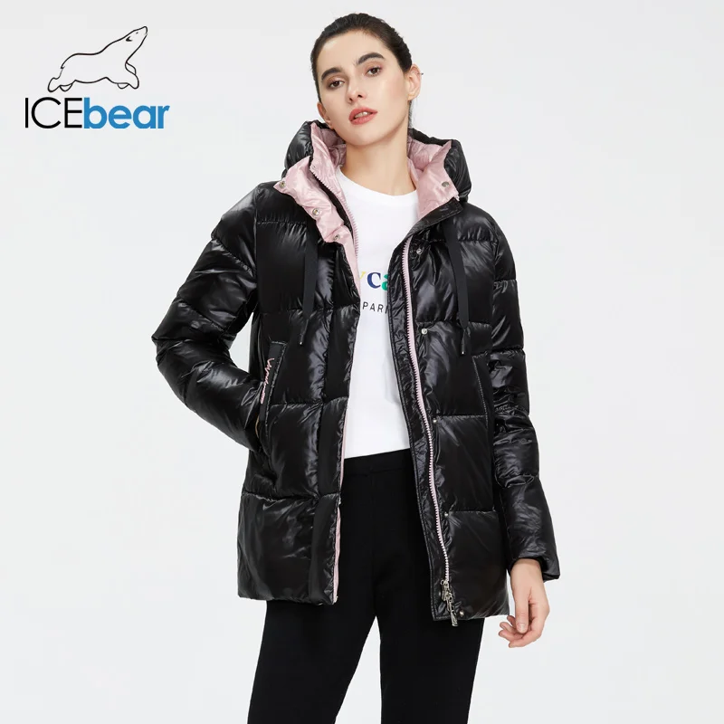 ICEbear 2020 новая зимняя куртка высокого качества с капюшоном пальто женские модные