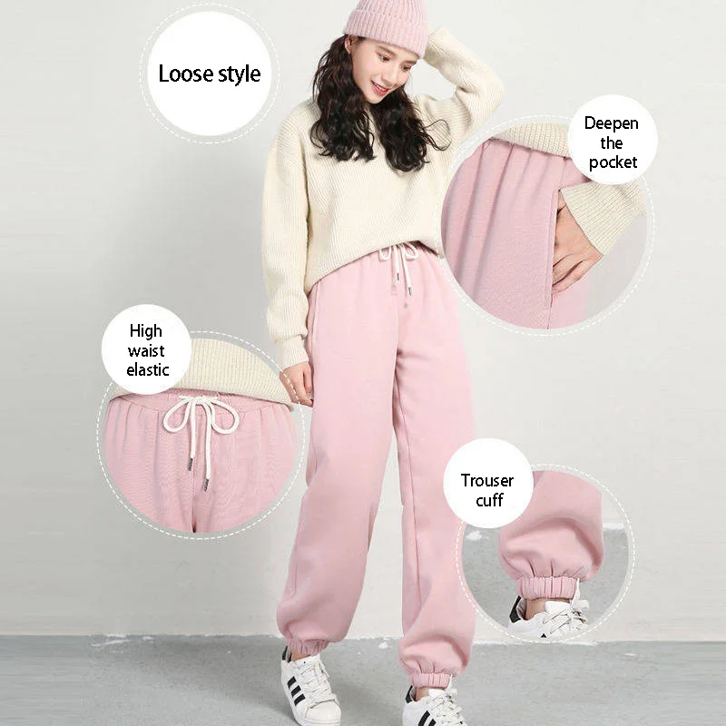 Зимние женские флисовые брюки спортивные штаны для спортзала тренировочные