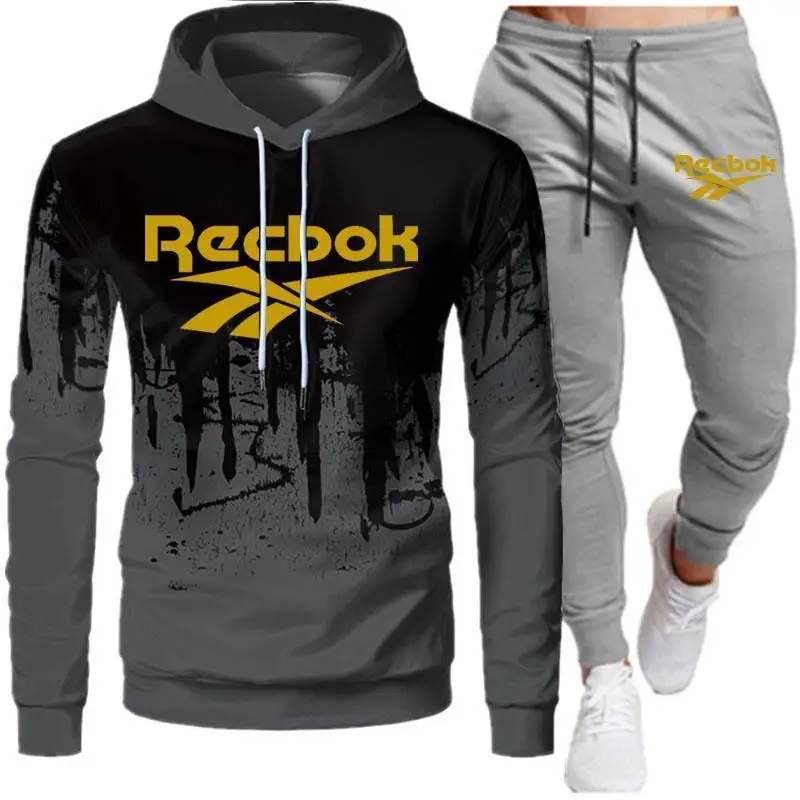 

Long-sleeved clothes young and middle-aged collocation men's sportswear hoodies pullovers cool high-end clothes + pants suits