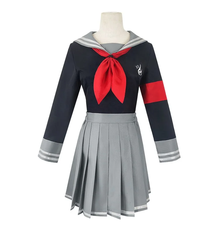 Костюм для косплея из аниме дангана ронпа Пеко пекояма униформа JK девочек